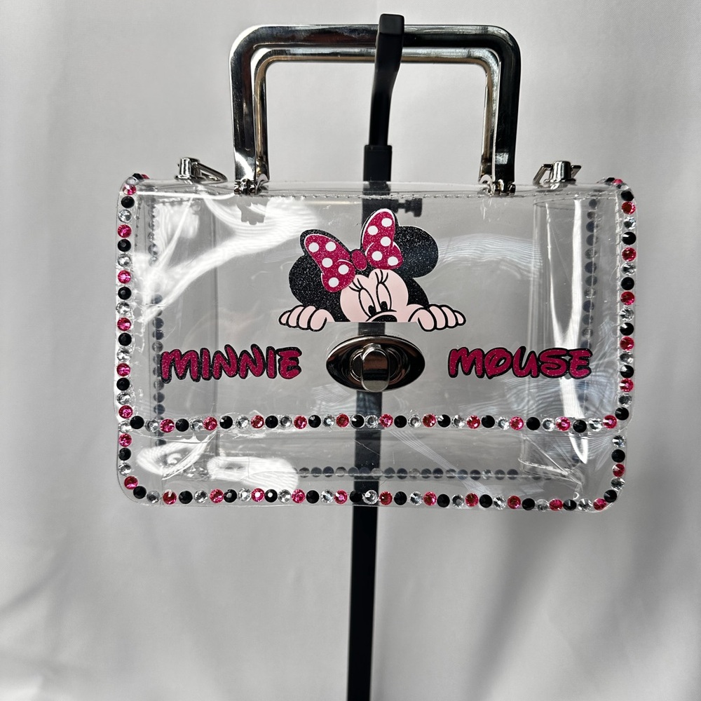 Minnie Mouse Clear Handbag with Pink Accents
